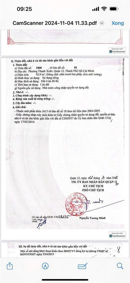 Lô góc 2 mặt  thạnh xuân 43 (q12)  8 x 13m thổ cư 93m2  xây siêu phẩm nhà phố  chdv