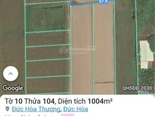 Đất nông nghiệp thích hợp làm nhà vườn, dt 1000m2 xã mỹ hạnh bắc long an