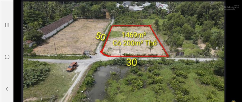 Lô góc 2mt 1469m2 có 200m2 thổ cư, đối diện bảo tàng áo dài, hẻm 206, long thuận, p long phước, q9