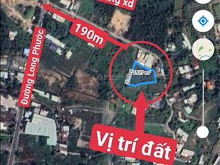 Bán 1.537,6m2 đất dân cư, có 200m2 thổ cư, ds9, cách đường lp 190m, chỉ 12,2tr/m2, p long phước q9