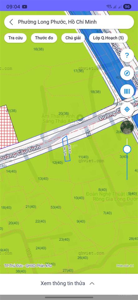 Bán gấp đất mặt tiền đường cầu đình, 300m2 (8x37m), p. long phước, quận 9, hồ chí minh