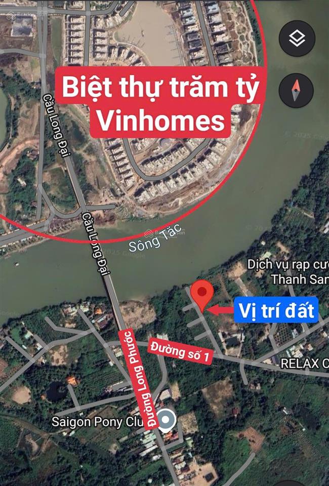 Bán 52m2(4x13) đất da gần sông mát mẻ đối diện với vinhomes qua cầu long đại, p long phước, q9 hcm