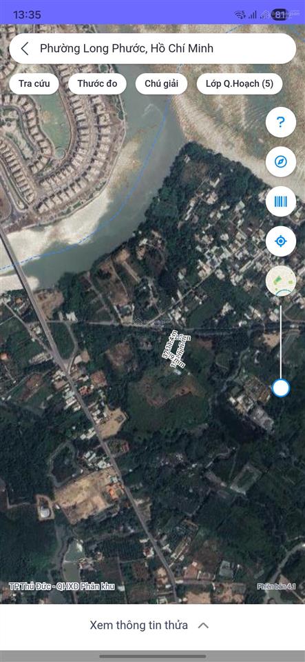 Bán 2.142m2 có 200 thổ cư, giáp rạch mát mẻ mt đường số 1, p long phước, q9, cách vinhomes 800m