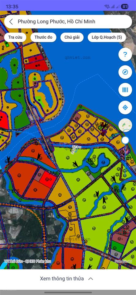 Bán 2.142m2 có 200 thổ cư, giáp rạch mát mẻ mt đường số 1, p long phước, q9, cách vinhomes 800m