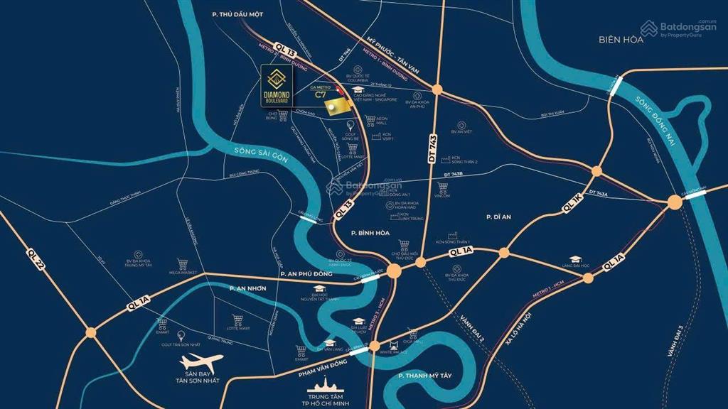 Diamond boulevard thuận an  hàng cđt chỉ 1,225 tỷ/ căn 1pn, cđt uy tín tecco group