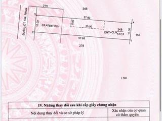 Bán gấp lô đất 577m2 đt744 mặt tiền 10m, đường 42m, giá ưu đãi nhanh chóng cho nhà đàu tư