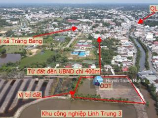 Bán đất ở đô thị 250m2 trung tâm thị xã trảng bàng, giá 800 triệu sổ hồng riêng dân cư đông đúc