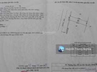 Chủ gửi bán gấp miếng đất 5x23m giá 650tr đường hà văn lao xã tân an hội ngay cầu vượt củ chi