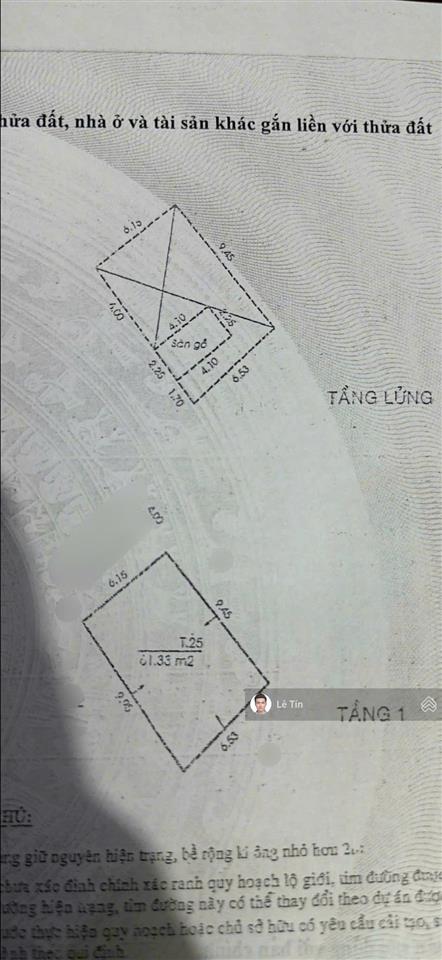 Hàng hiếm đất thánh, tân bình  6.2x10, cực tốt, chỉ 5 tỷ nhỉnh