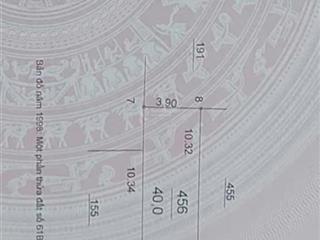 Hạ chào 500 triệu, lô đất cực đẹp tại ngõ 12 quang trung. dt 40m mt 3,85m, nở hậu.