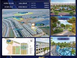 Căn liền kề vịnh tây vinhome ocean park 3, diện tích 60 m2, 5 tầng, giá 7.x tỷ