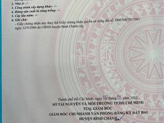 Bán đất lô nhì đường đa phước, xã đa phước (cũ), huyện bình chánh, thành phố hcm