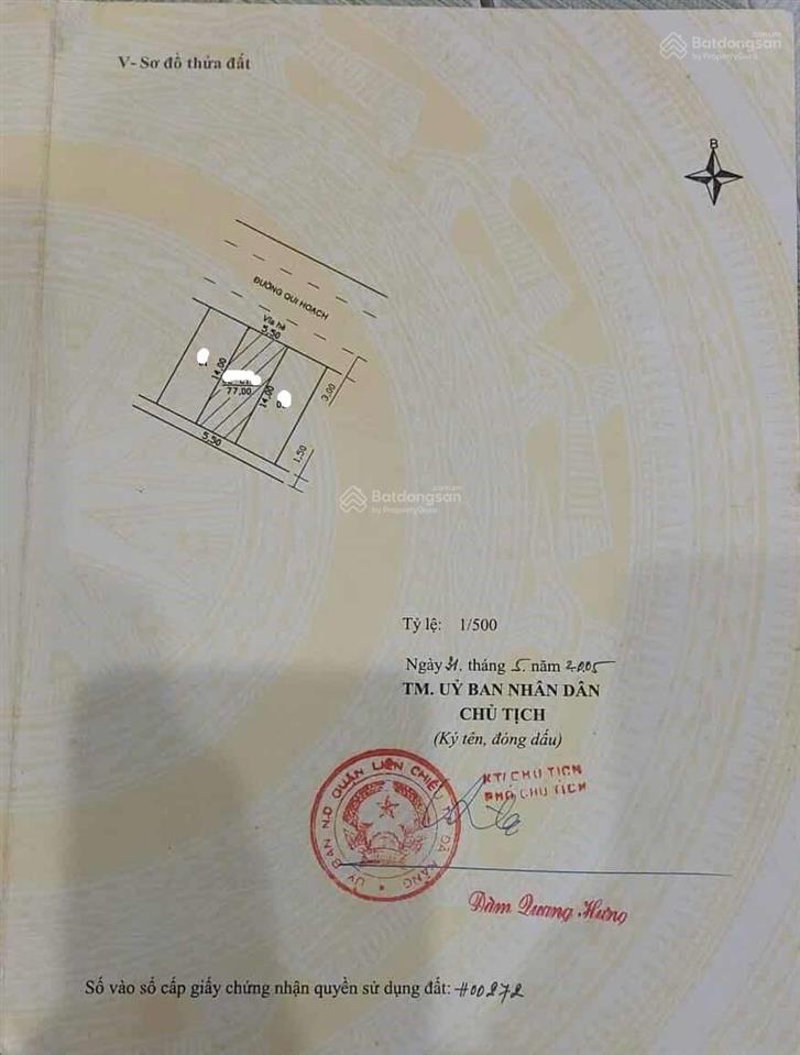 Chính chủ gửi bán lô đất( tặng nhà) mt hoà minh 14.đà nẵng