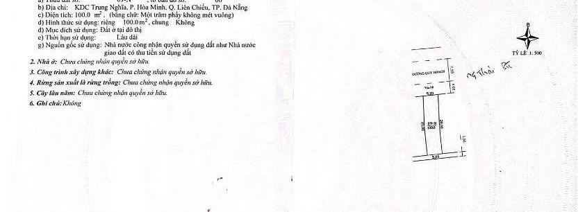 Cần bán lô đất mt đường nguyễn thái bình.đà nẵng