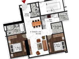 Cho thuê căn hộ 86m2 sunshine city. nội thất cơ bản giá 16tr/tháng. 0975 640 *** cư dân ssc
