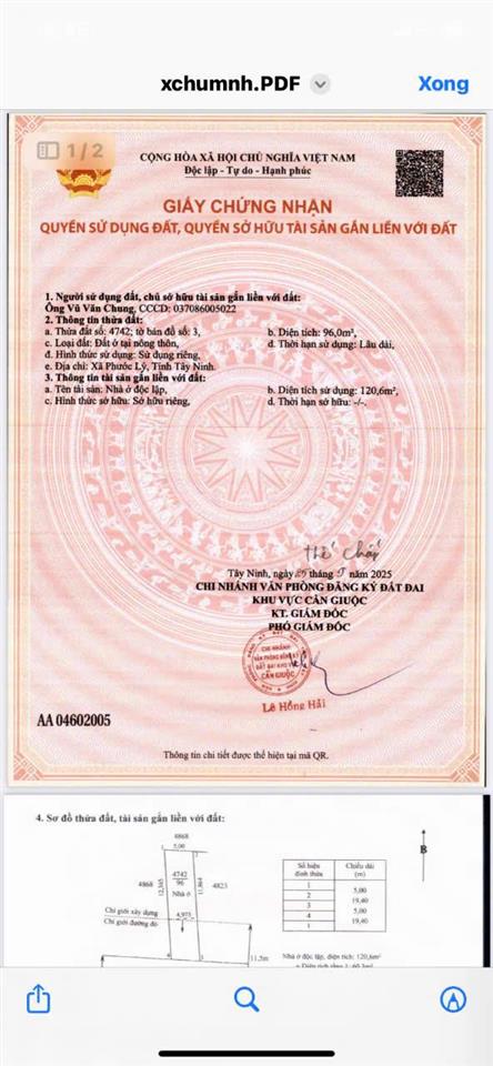 Căn góc 2 mặt tiền nhựa 7m gần kcn cầu tràm giá rẻ 2,650 tỷ