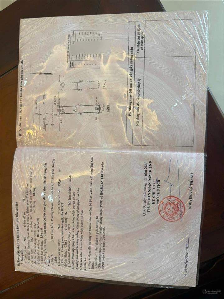 Bán nhà mặt tiền đường số 14m  khu bàn cờ phước bình q9 9,5 tỷ tl mạnh  nhà 1 trệt 1 lầu 4pn 4wc