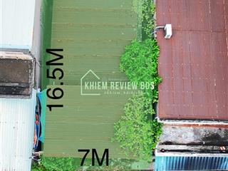 Bán đất 115,4m2 (7x16.5m)ngay bệnh viện quốc tế, đường nguyễn bá học, p tân mai  sổ sẵn công chứng