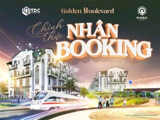 4.1tỷ shophouse mặt tiền đại lộ lê lợi tp mới bd tphcm  golden boulevard 125m2  3,4 tầng