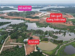 Bán đất xã ba trại view hồ, 2 mặt đường , 2,35 tỷ, 400m2, mặt tiền 10m,