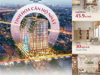 Đầu tư đợt 1 căn hộ happy one sora  chỉ 500 căn  giá chỉ 45,6tr/m2  htls  chiết khấu 12,5%