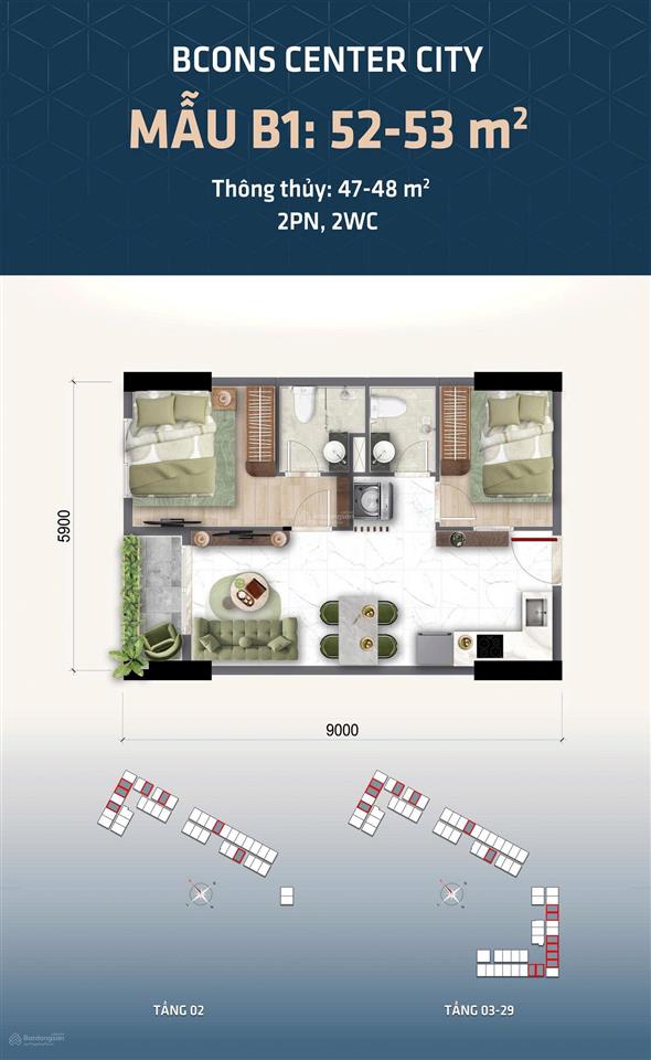 Bcons center city chính sách hỗ trợ thanh toán linh hoạt từ 5% sở hữu ngay, giá chỉ 54.5 tr/m2