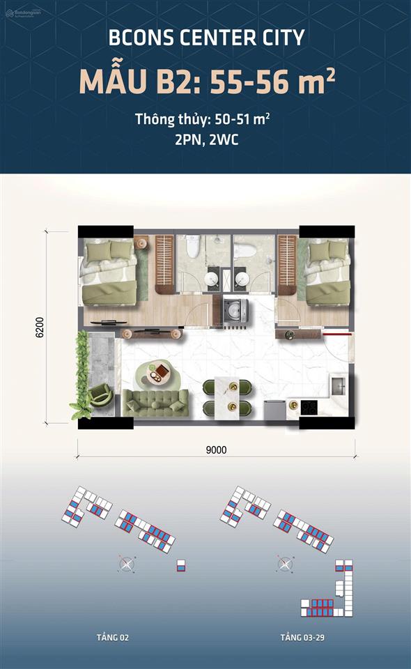 Bcons center city chính sách hỗ trợ thanh toán linh hoạt từ 5% sở hữu ngay, giá chỉ 54.5 tr/m2