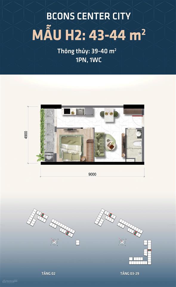 Bcons center city chính sách hỗ trợ thanh toán linh hoạt từ 5% sở hữu ngay, giá chỉ 54.5 tr/m2