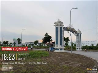Bán gấp lô mặt chợ hướng nam kđt tnr stars thắng city chỉ từ 3,x tỷ