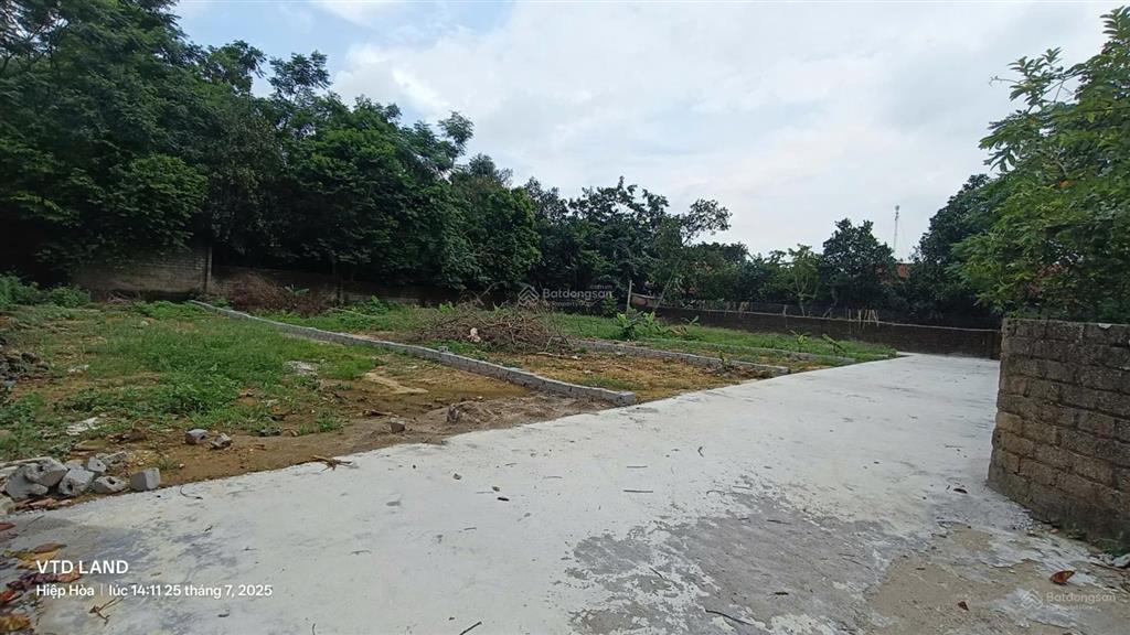 Bán đất 126m2 mặt tiền 5,5m ngõ ô tô thường thắng, hiệp hòa, bắc giang chỉ 620 triệu
