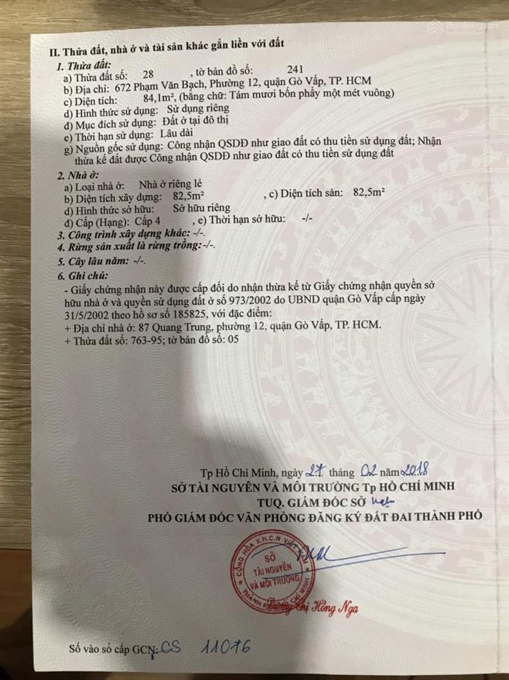 Chính chủ bán lô góc 2 mặt tiền 672 phạm văn bạch, p 12, gò vấp, giá 20,5 tỷ