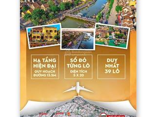 Bán đất nền tại lê hồng phong, cẩm phô, hội an, 5,5 tỷ, 100m2