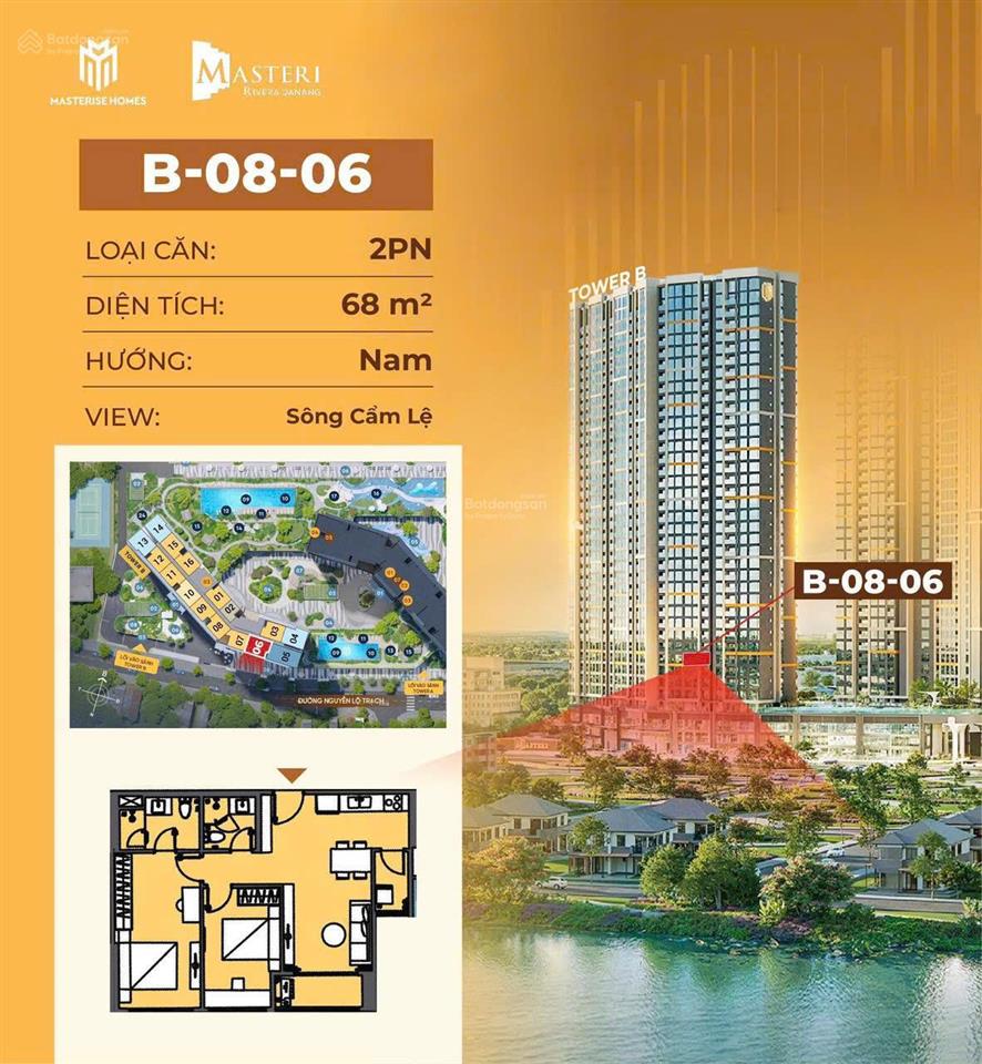 Hot! căn 2pn view đẹp 3 mặt sông giá tốt nhất cuối cùng masteri rivera đà nẵng chiết khấu 18%