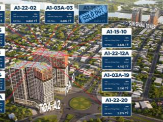 Quỹ căn độc quyền sun cora tower hoà xuân  hàng đẹp nhất  giá gốc cđt  ck 17,5%