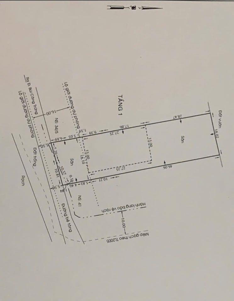 Cần bán nhà xưởng 1237m2 Thạnh Lộc Quận 12