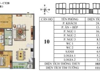 Bán căn hộ 3pn 97m2 và 104m2 chung cư tràng an complex chỉ 8.55 tỷ full nội thất