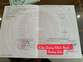 Bán đất đường 7,5m lương khắc ninh  hòa xuân  hướng bắc, vị trí đẹp sát văn tiến dũng, giá tốt