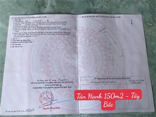 Chính chủ bán đất đường ô tô 4m hòa phước  đà nẵng, hướng tây bắc , giá tốt nhất .