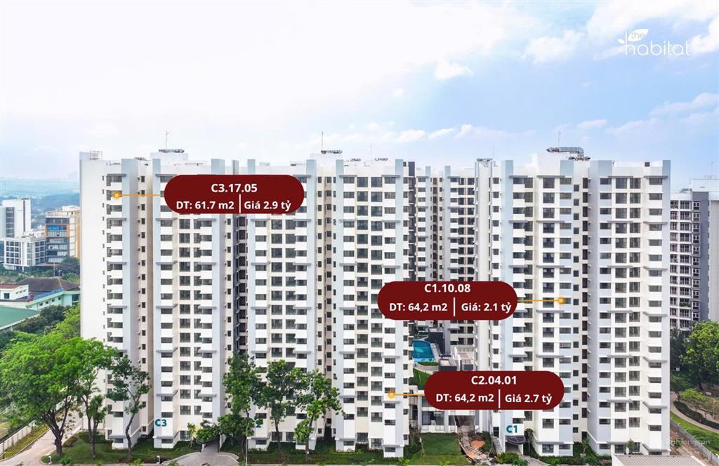 Cam kết cho thuê giỏ hàng 300 căn the habitat. ký trực tiếp chủ đầu tư.  0986 701 *** thủy