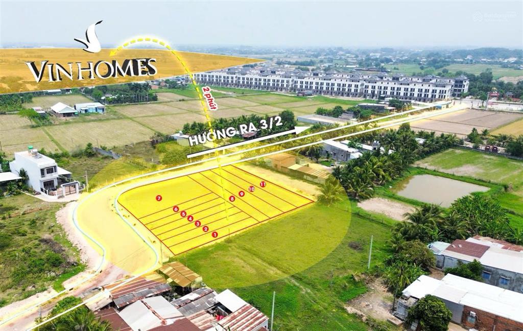 Mở bán 11 nền mặt tiền đường bụi tre 1 liền kề vinhomes hậu nghĩa thị trấn đức hòa