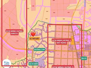Chính chủ gửi bán lô đất thổ cư xây trọ cạnh kcn sikicosổ sẵnnhựa 8m