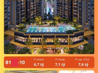 Ct5  masteri park place căn 1pn 54.8m2 hướng đông nam giá gốc không chênh  tầng cao đẹp