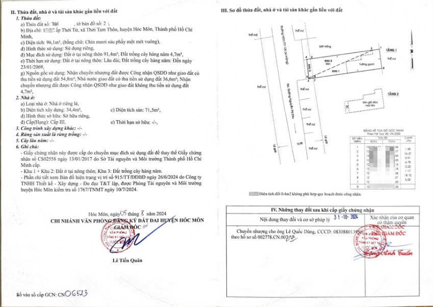 Bán nhà 1 trệt 1 lầu 100m2 5m x 20m shr 1/nguyễn thị sáu, xã thới tam thôn, hóc môn giá 4,49 tỷ