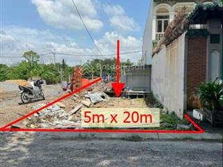 Chính chủ gởi bán gấp đất shr 5m x20m mặt tiền đường 1/ lê lợi đường tân hiệp 16 ,tân hiệp,hóc môn
