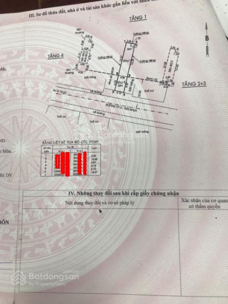 Bán nhà sổ hồng riêng, dt 4m x 22m, mặt tiền kinh doanh, phạm thị giây, thới tam thôn, hóc môn
