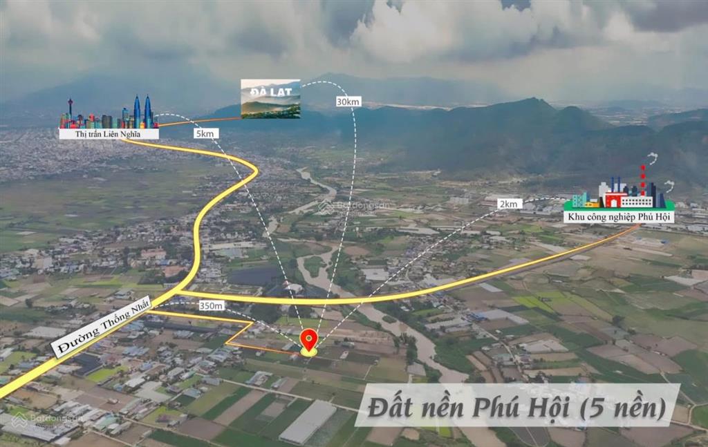Bán đất sổ hồng riêng phú hội, đức trọng