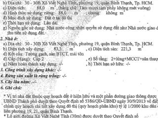 Bán nhà xô viết nghệ tĩnh, p19, bình thạnh  ngang 5.5m dài 19m, giá rẻ nhất khu vực  chỉ 28.2 tỷ