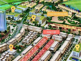 Biệt thự song lập dt 9x20m, 10x20m vị trí góc đẹp nhất tại kđt hồng hạc city phú mỹ hưng bắc ninh