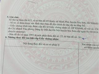 Cần bán mảnh đất thanh trí  xã kim anh  tp hà nội dt85.9 full thổ cư mt 4m hậu 4.05m
xu