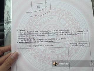 Cần bán gấp trong 3 ngày lô góc siêu đẹp vùng lõi kcn sạch vụ bản, kim anh, sóc sơn